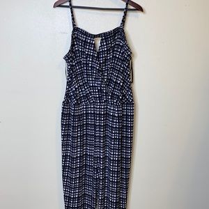 Lane Bryant WhiteBlack Strapless jumpsuit Sz 22/24